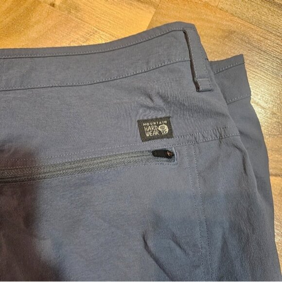 Mountain Hardwear Hiking Pants Men’s 42 Gray Nylon Stretch - Picture 4 of 12